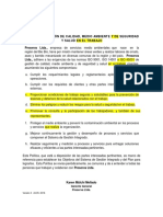 Política SGI Modif. Con ISO 45001. 25.05.19