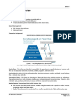 Laboratory Exercise Master Data