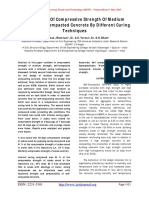 Comparison of Compressive Strength of Medium by Diiferent Techniques of Curing