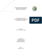 GROUP 5 - LABORATORY REPORT - (BSN 1-2) - Biochem