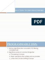 Introduction To DSP Processors