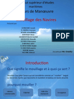 Cours de Manoeuvre Mouillage