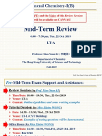 Chem 1020 - Mid-Term Review PDF - 2019-10-22