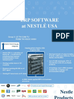 Erp Software at Nestlé Usa: Group 3: Le Thi Cam Tu Pham Thi Ngoc Hanh