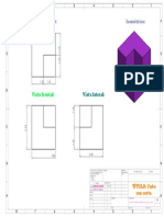 Dibujo SOLIDWORKS Cubo Con Corte