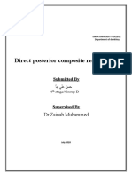 Direct Posterior Composite Restorations. Final