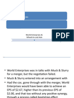 Case Analysis: Mergers & Acquisitions: World Enterprises & Wheelrim and Axle