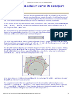 Finding A Point On A Bézier Curve - de Casteljau's Algorithm