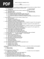 English 10 Quarter 3 Summative Tests