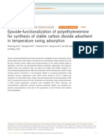 Epoxide-Functionalization of Polyethyleneimine For Synthesis of Stable Carbon Dioxide Adsorbent in Temperature Swing Adsorption