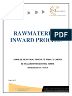 Rawmaterials Inward Process