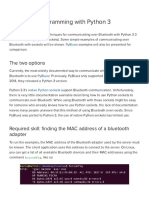 Bluetooth Programming With Python 3: The Two Options