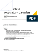 Approach To Respiratory Disorders: Kurniyanto Department of Internal Medicine FK Uki