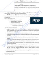 Hydraulics and Pneumatics Notes