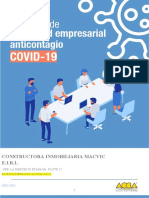 Protocolo de Seguridad Empresarial Anticontagio Covid 19