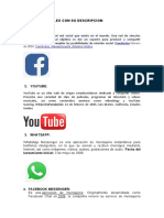 10 Redes Sociales Con Su Descripcion