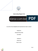 Internship Report On: An Overview of Daraz Bangladesh and Its Operations From Vendor To Customer'