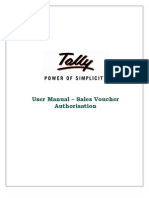 TALLY Sales Voucher Authorization