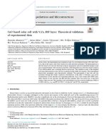 CuO Based Solar Cell With V2O5 BSF Layer - Theoretical Validation of Experimental Data