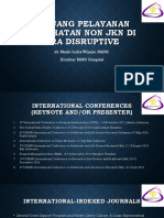 Peluang Pelayanan Kesehatan Non JKN Di Era Disruptive: Dr. Made Indra Wijaya, MARS. Direktur BIMC Hospital