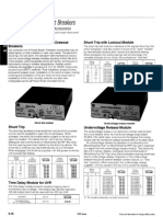 Power Break® II Circuit Breakers: Stationary and Drawout Breaker Accessories