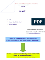 BIOINFORMATIQUE Cours4 Blast