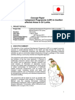 Concept Papaer Livelihood Development Programme in Conflict Areas (2008)