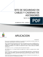 Coeficiente de Seguridad en Cables y Cadenas de Ascensores