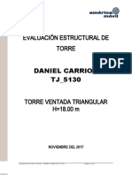 Evaluación Estructural de Torre Daniel Carrion TJ - 5130: Noviembre Del 2017