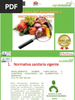 PROGRAMAS PRE-REQUISITOS Y HACCP PARA EL SECTOR AGROALIMENTARIO Parte 1