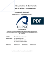 Universidad de Las Palmas de Gran Canaria: Departamento de Señales y Comunicaciones Programa de Doctorado