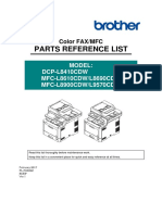 Parts Reference List: Color FAX/MFC