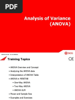 Analysis of Variance (Anova)