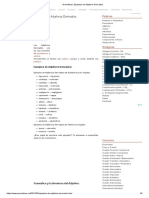 Gramáticas - Ejemplos de Adjetivos Derivados