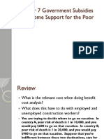 Chapter 7 Government Subsidies and Income Support For The Poor