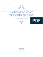 Determing Heat Transfer of Cans