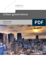 Urban Governance: Topic Guide