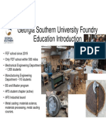 Georgia Southern University Foundry Education Introduction