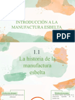 INTRODUCCIÓN A LA MANUFACTURA Esbelta-Lean