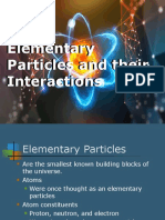 Elementary Particles and Their Interactions