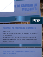 Control de Calidad en Muestreo