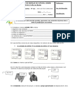 4º Teste Mat - Adição e Subtracção