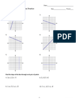 Slope and Slope Intercept Form Practice