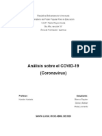 Análisis Crítico Referente Al COVID