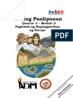 Araling Panlipunan: Quarter 3 - Module 2 Paglawak NG Kapangyarihan NG Europe