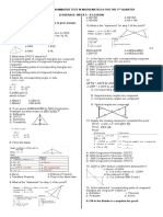 Third and Fourth Summative Test in Math 8