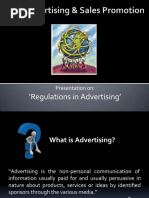 Regulations in Advertising': Presentation On