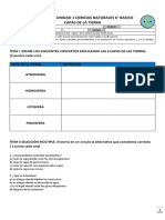 Evaluacion Abril 2021 - Unidad 1 - Ciencias Naturales 6°