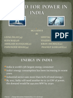 DEMAND FOR POWER IN INDIA New