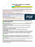 Puede Usted Vivir para Siempre Lo Lograra #35